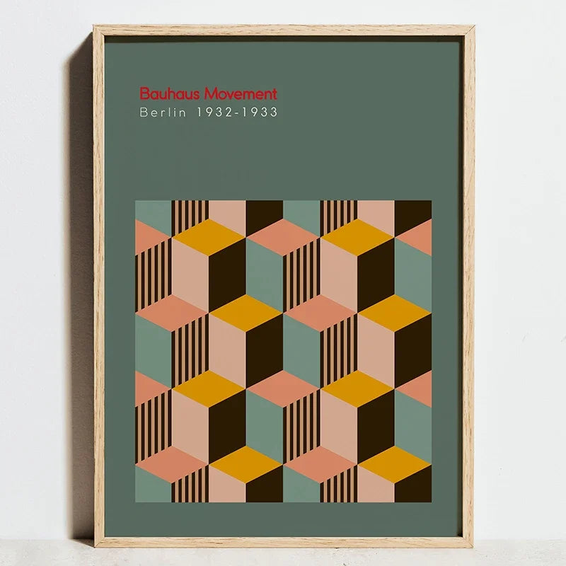 Bauhaus geometric posters for a modern minimalist decoration - A4 21x30cm Unframed / F0069-7