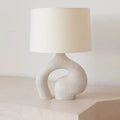 Modern desk lamp in fabric for Nordic interior decoration - Warm Light