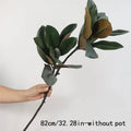 Plantes artificielles grande taille ficus palmier faux feuillage tropical - 82 cm