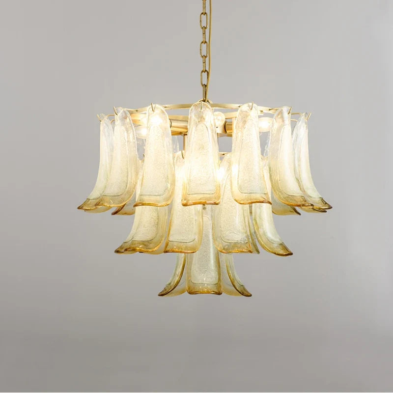 Modern Luxury Hardware Glass Chandelier Suitable for Villa Living Room Art Exhibition Hall, Hotel Bedroom Decoration Lighting