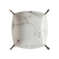 Decorative storage tray for jewelry and accessories - White L 25 x 25 cm
