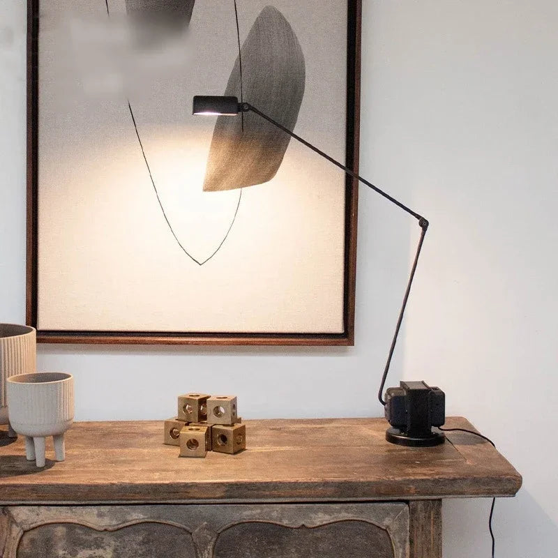 Modern floor lamp with Italian design with adjustable swivel arm - view 2