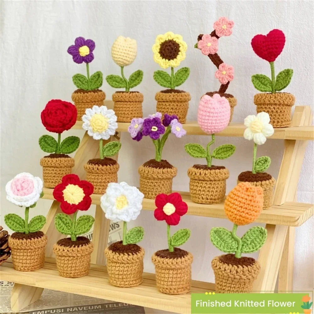 Handmade pot plant for decorative gift of Saint valentine - view 2
