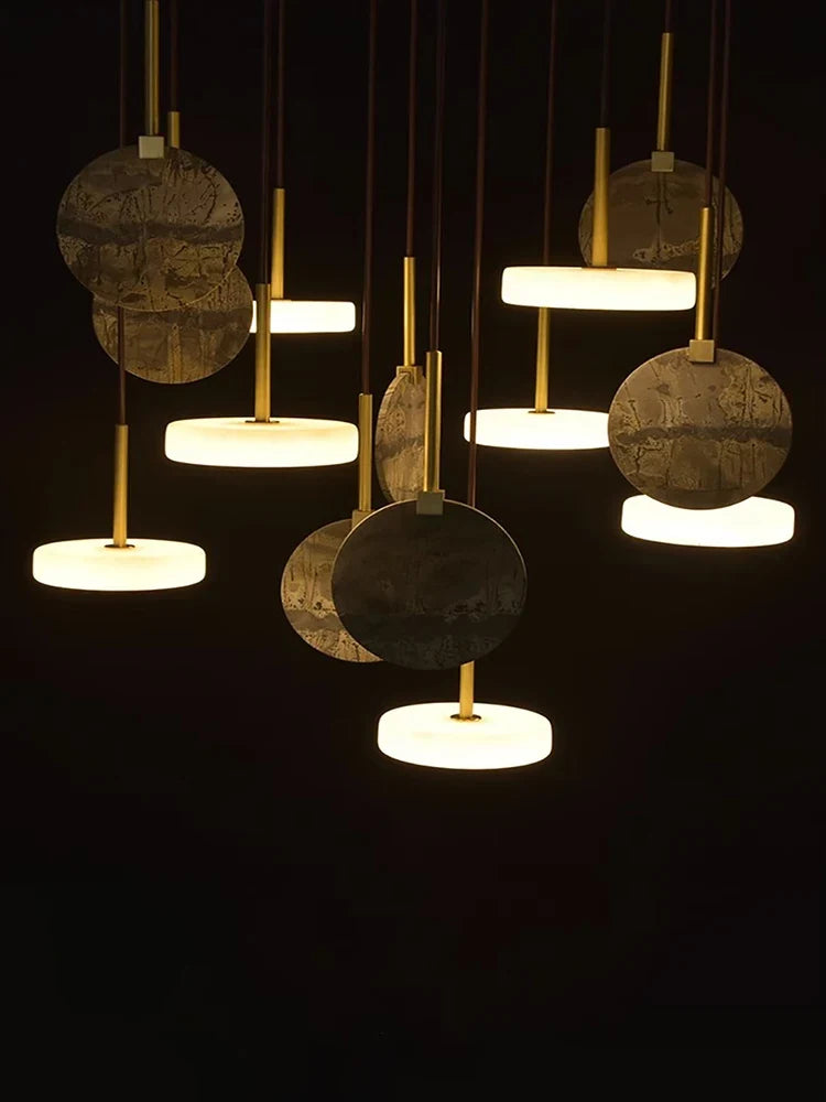 Pendant marble wood trend 2024 light fixture modern design