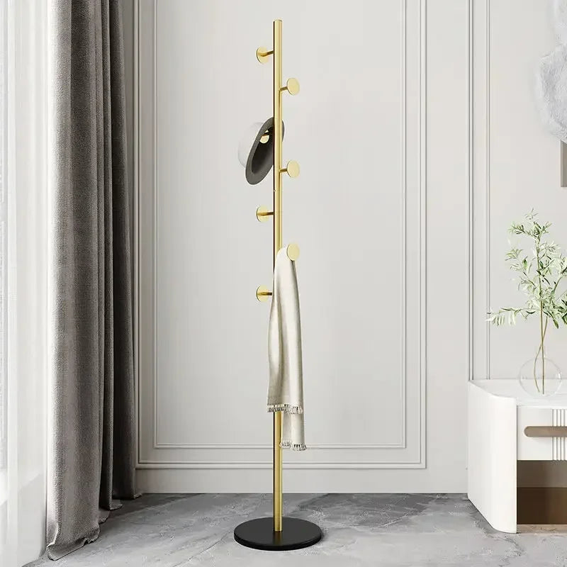 Metal Standing Holder for Purse, Tree with Light, Luxury Rock Plate Base, Marble Scarf and Bag Rack, Minimalist Stand - Base Marble Base 11