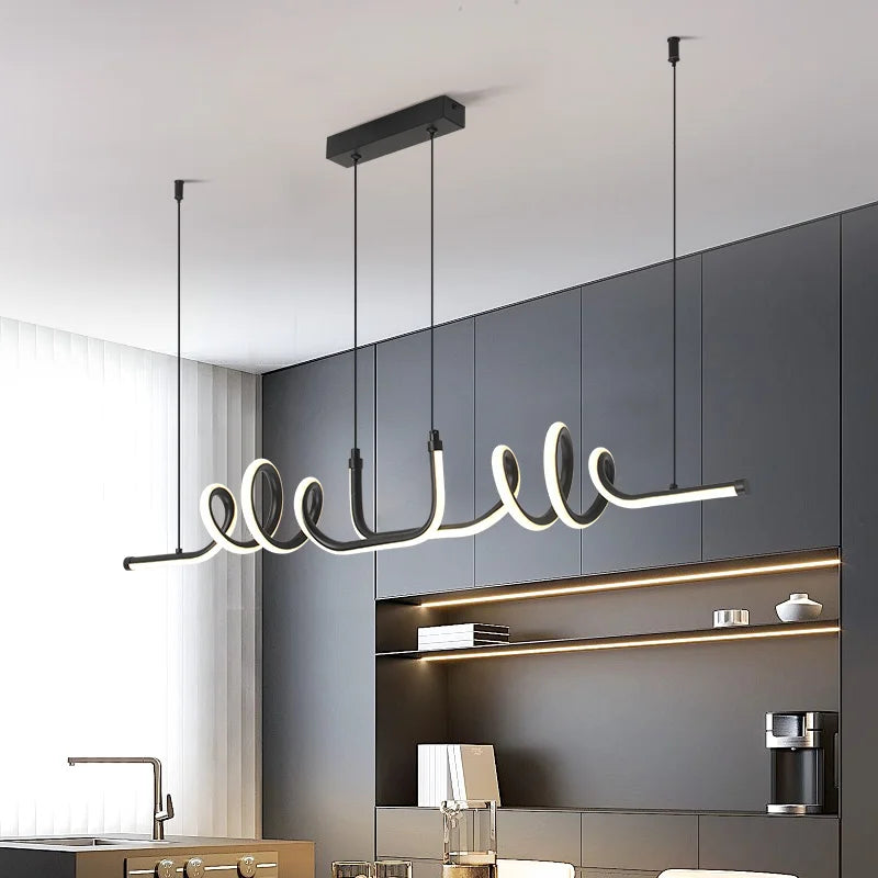 Modern and minimalist pendant light for interior decorative lighting - view 2