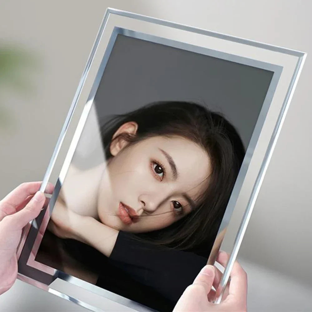 Crystal picture frame for family portraits and travels - view 2