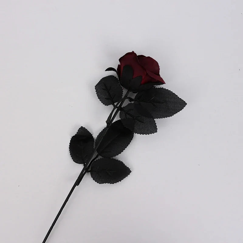 Gothic artificial flowers for Halloween decoration and punk house - Red