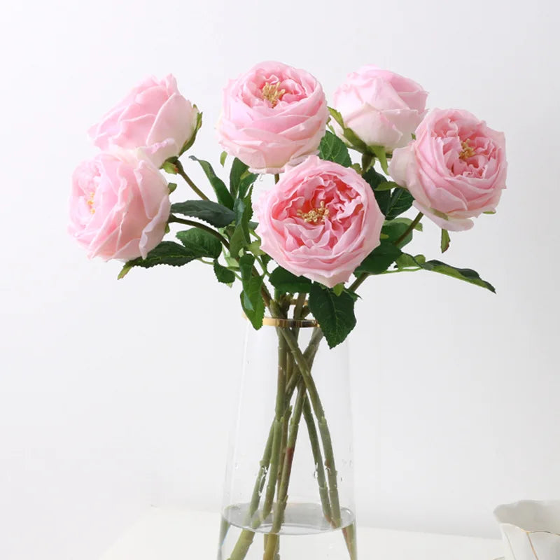Artificial silk flower branch for festive decorations and wedding - view 5