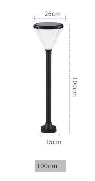 LED solar lamp for outdoor lighting garden and road - 2-100 cm / Warm Light