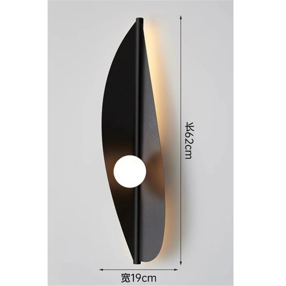 LED wall sconce design sheet in modern acrylic interior decoration - AL