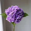 Realistic artificial hortensia flower for party decoration - Purple / 2 pieces