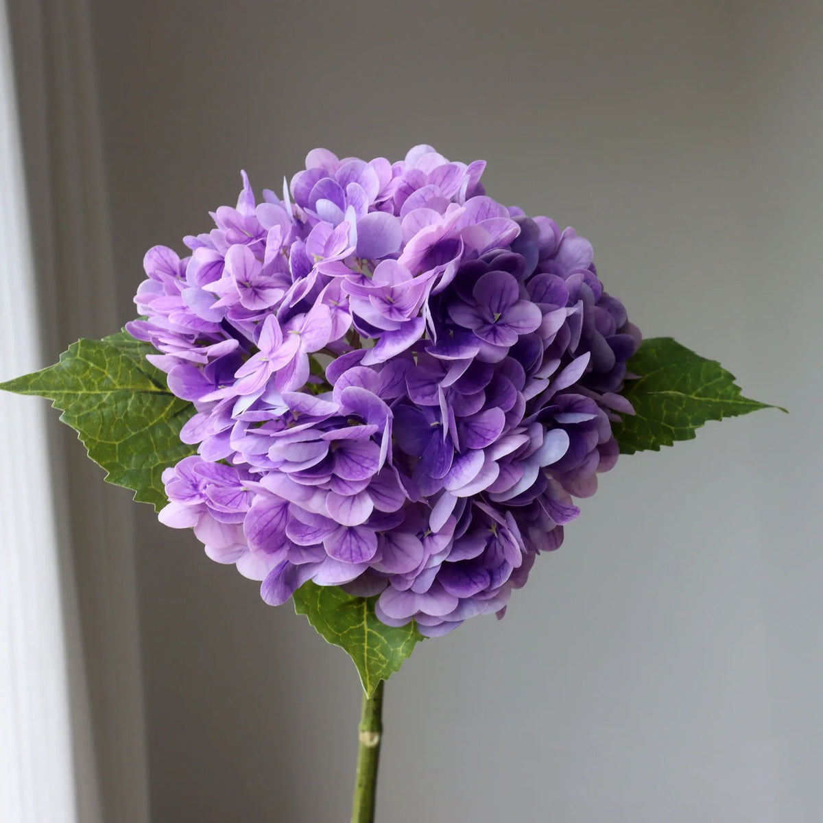 Realistic artificial hortensia flower for party decoration - Purple / 2 pieces