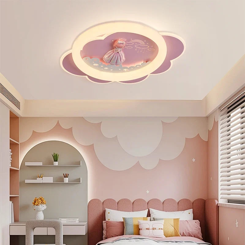 Led creative ceiling lamp for child room eye protection - view 5