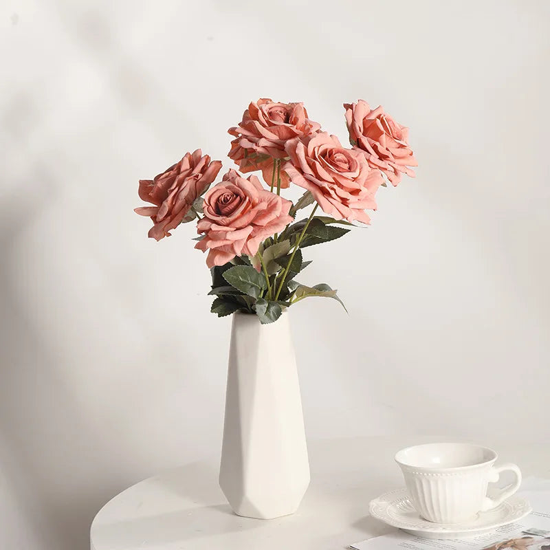 Bouquet of artificial silk rose wines for interior - view 3