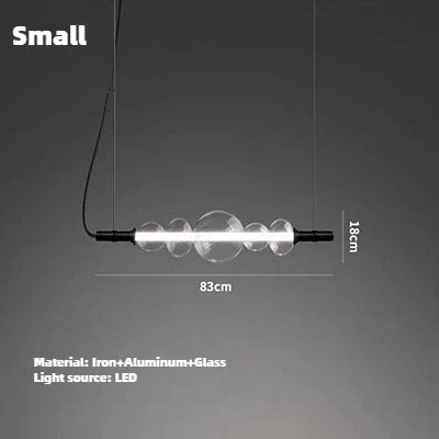 Modern bar counter with suspended light strip - L 83cm / 3 modifiables