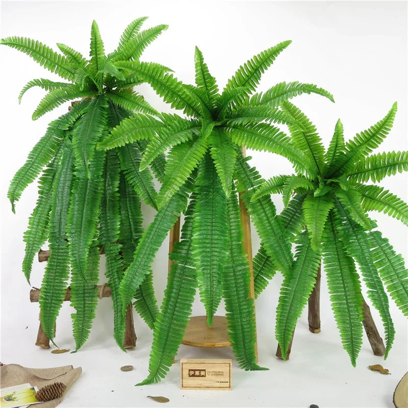 Artificial plants mural vine leaves and decorative fern - view 2