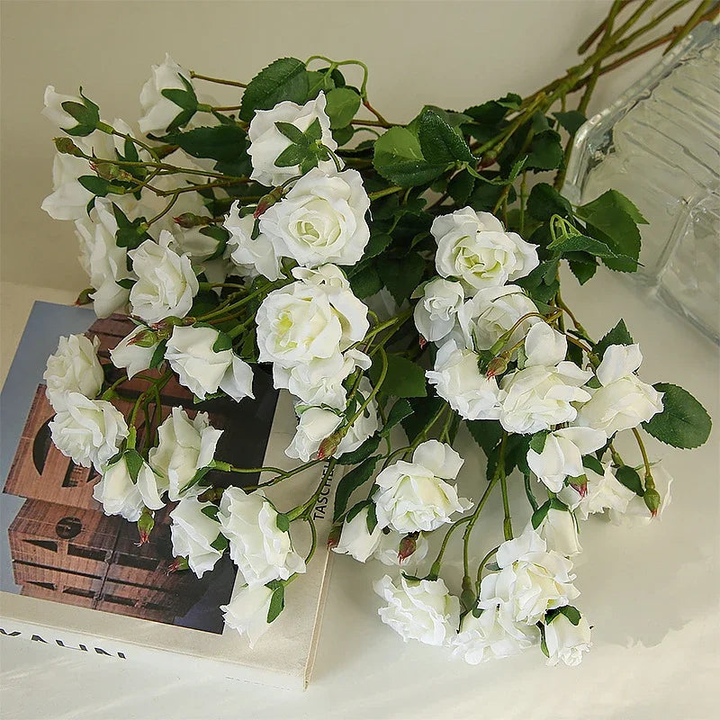 Artificial pink flowers for elegant wedding decoration - view 4