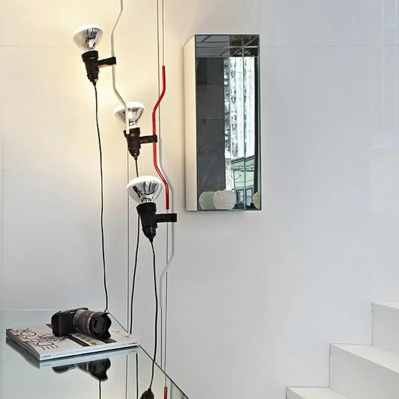 Italian minimalist foot chandelier with decorative adjustable height - view 4