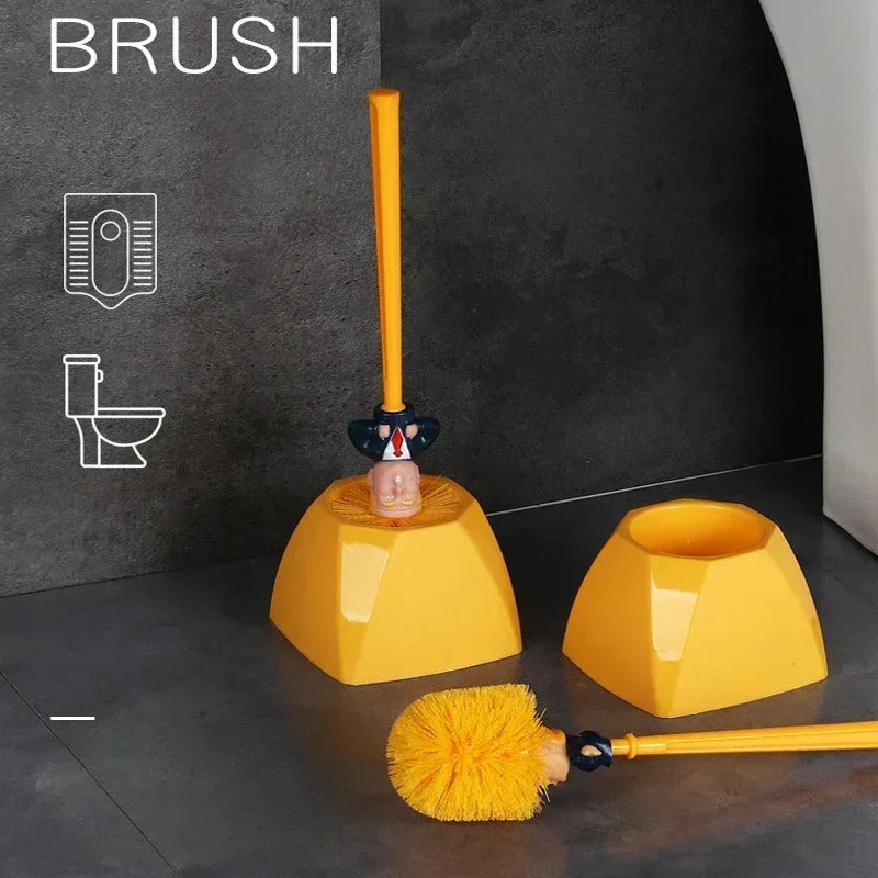 Toilet supplies tromp fun and practical cleaning brush