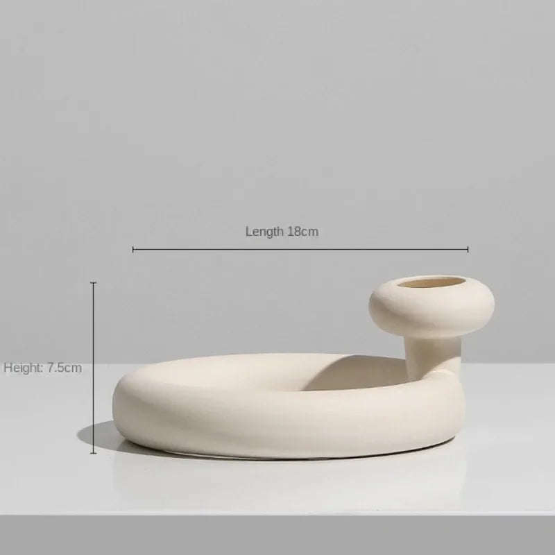 Modern ceramic vase for dried flowers interior decoration - 9
