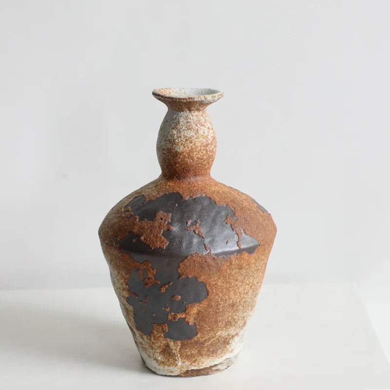 Retro And Nostalgic Handmade Ceramic Vases, Homestay Hotels, Zen Inspired Flower Arrangements, New Chinese Style Decorations - A