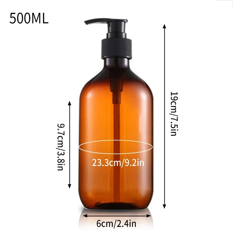 Refillable pump bottle for shampoo and shower gel - S1 500ML