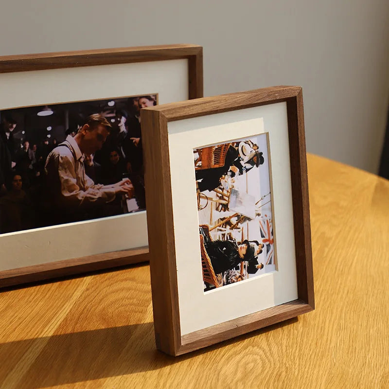 Walnut picture frames for 7 images to assemble - view 4