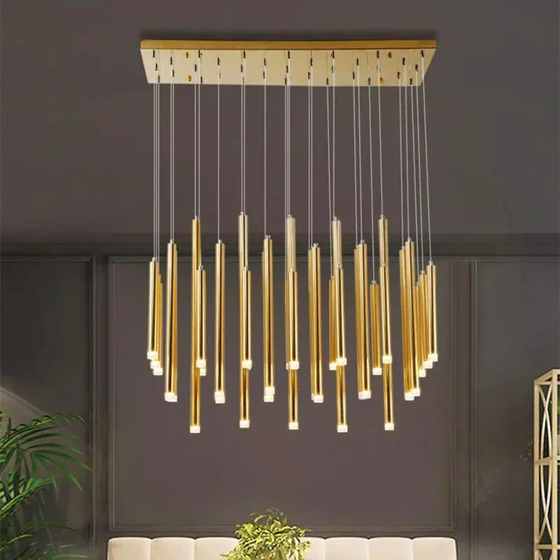 Modern water drop chandelier for interior lighting 2024 - Gold / 33 Heads / RC Dimming Remote