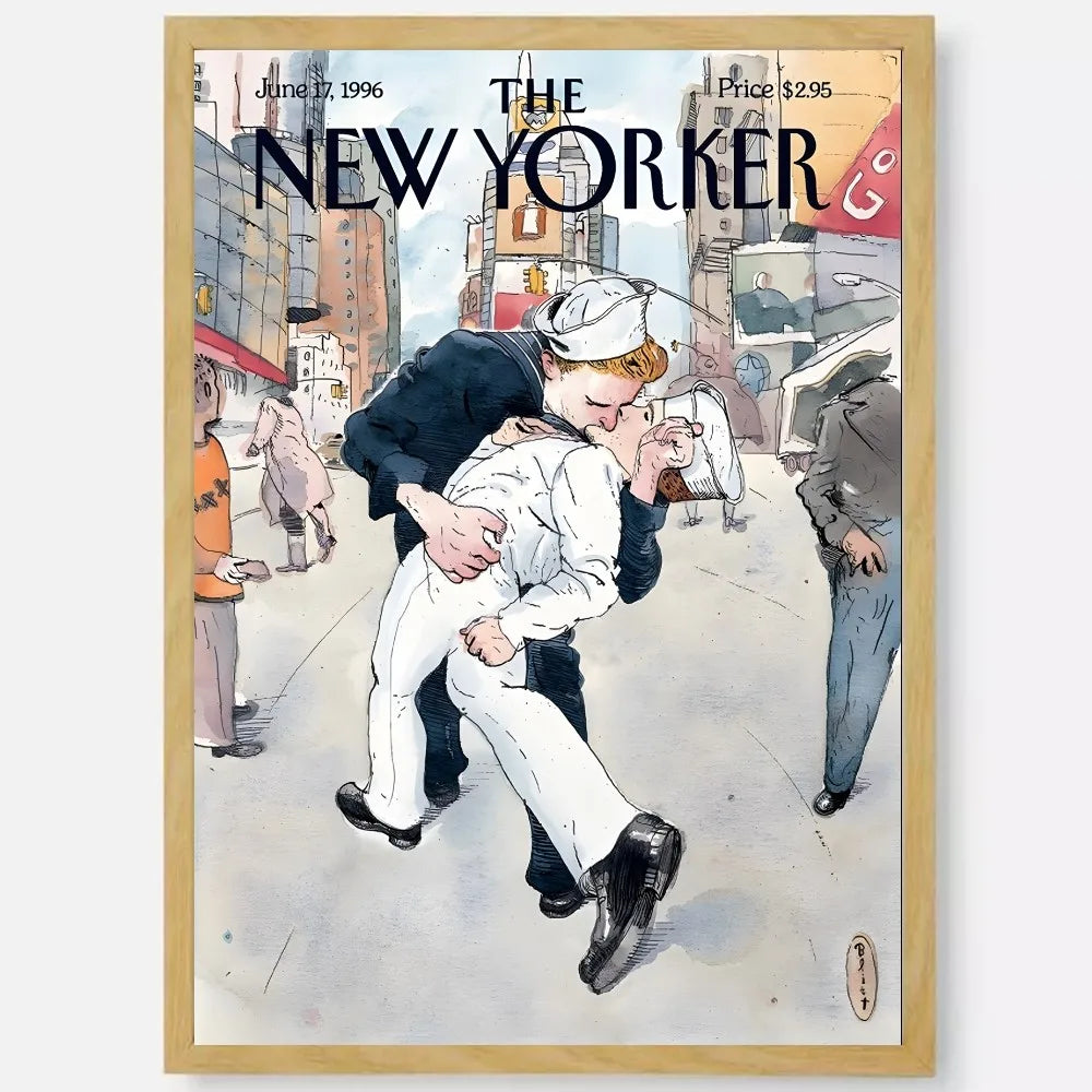 Durable New Yorker Wall Poster Waterproof PVC Sticker - Z9 / 40X50cm No Frame