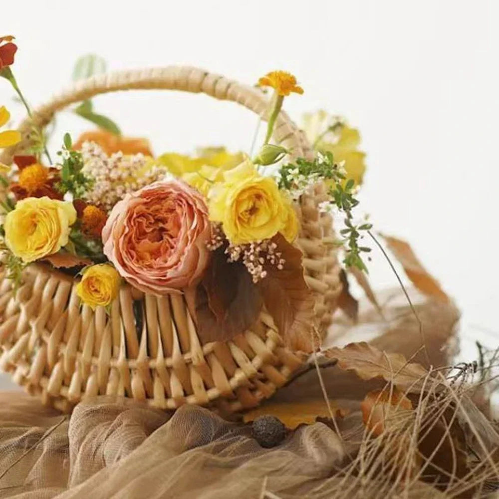 Wicker basket for flowers and storage - view 4