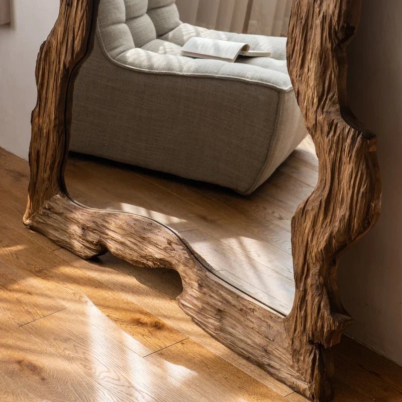 Luxury modern decorative wooden standing mirror for home - view 4