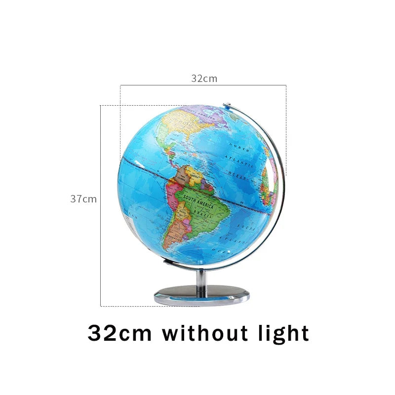 Earth globe light with rotating base for school year - 32 No Light