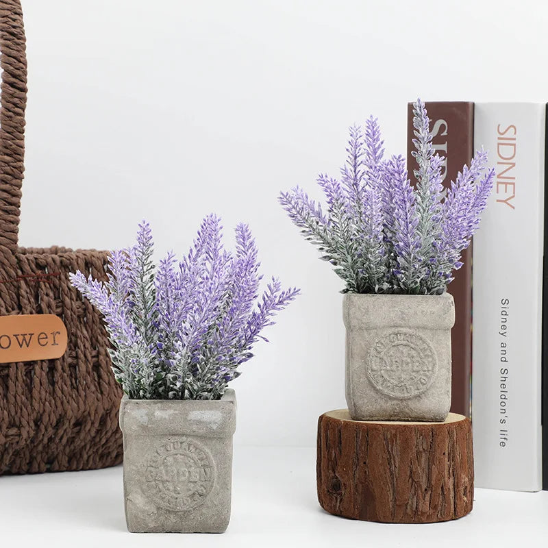 Artificial lavender plants for wedding and party interior decoration - view 3