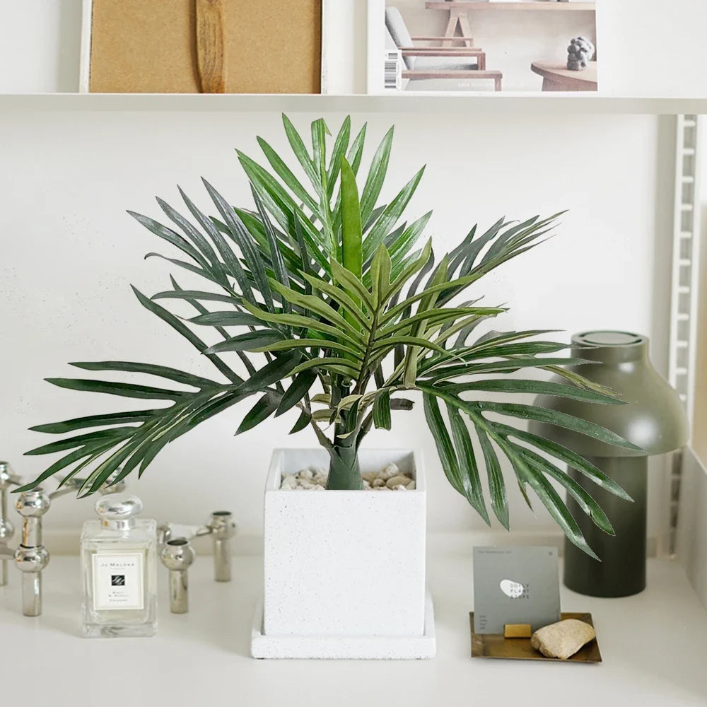 Tropical artificial palm in pot for interior and exterior decoration - view 2