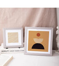 Minimalist Square Wooden Photo Frame, Stylish Desk Decoration, Display Frame for Art and Pictures, Home decor, Family Photo Wall - Light Grey / 20.3x20.3cm 8Inch