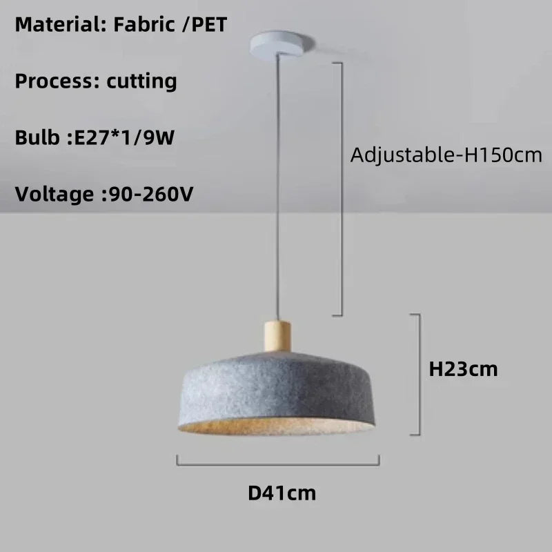Minimalist modern chandelier for elegant and contemporary interior decoration - A Gray - / White Light