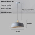 Minimalist modern chandelier for elegant and contemporary interior decoration - A Gray - / White Light