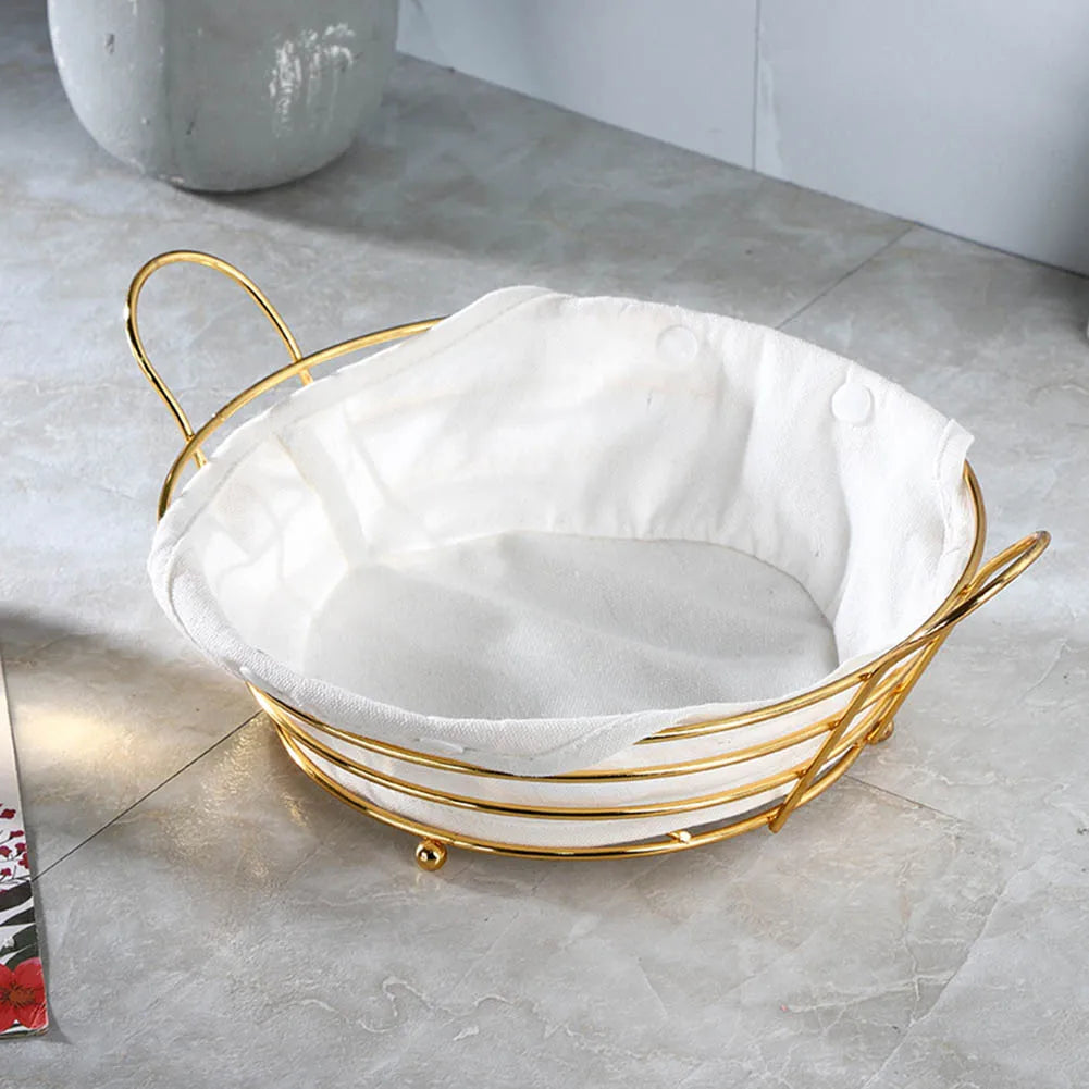 Metal storage basket for snacks and fruit - view 4