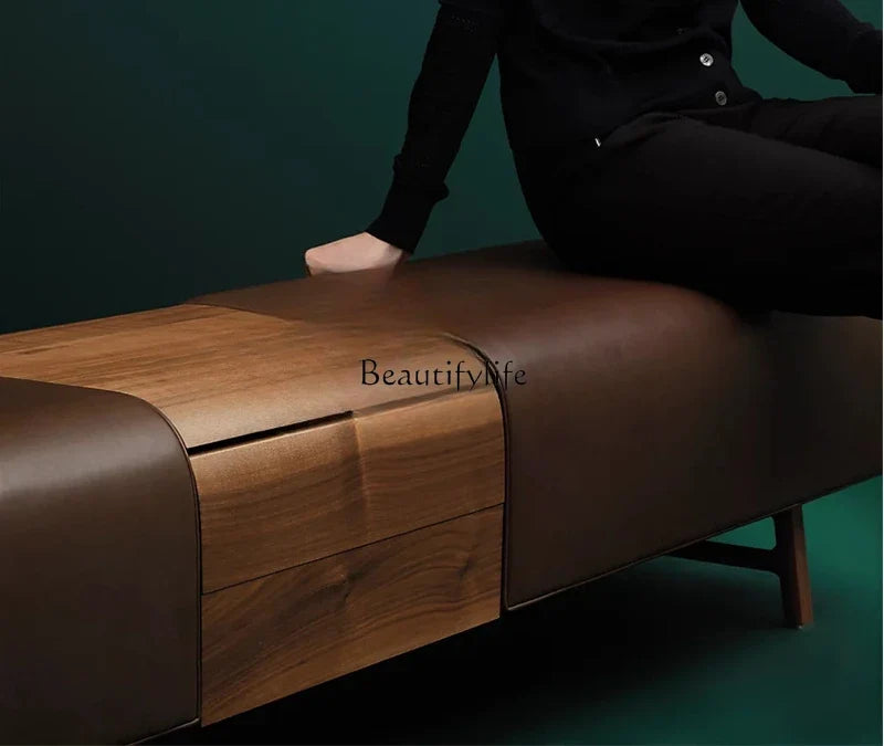Light and simple Italian luxury stool for bench and sofa - view 3