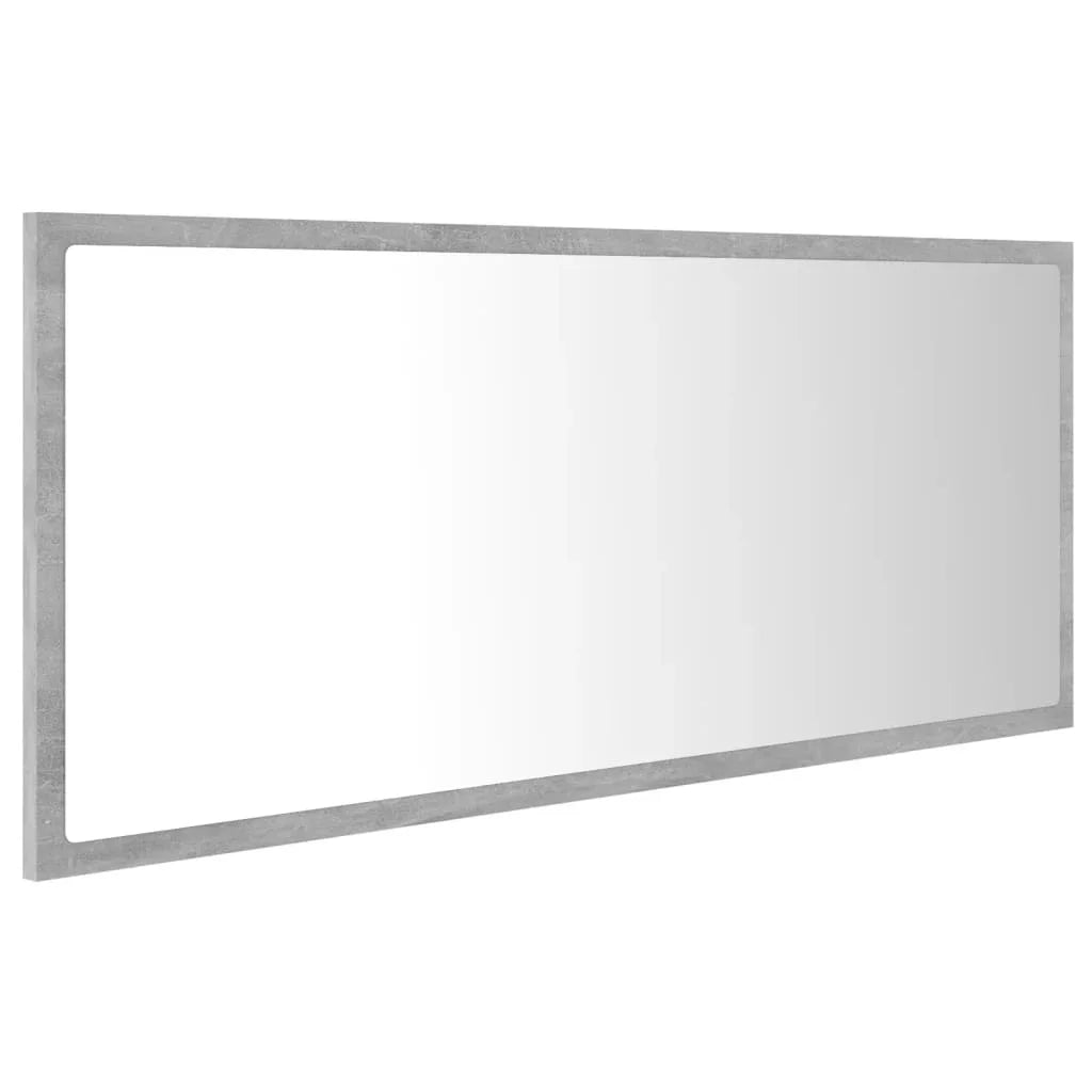 LED bathroom gray concrete 100x37cm acrylic, modern Dressing room furniture girl bedroom bedside cabinet storage vanity wardrobe - view 6