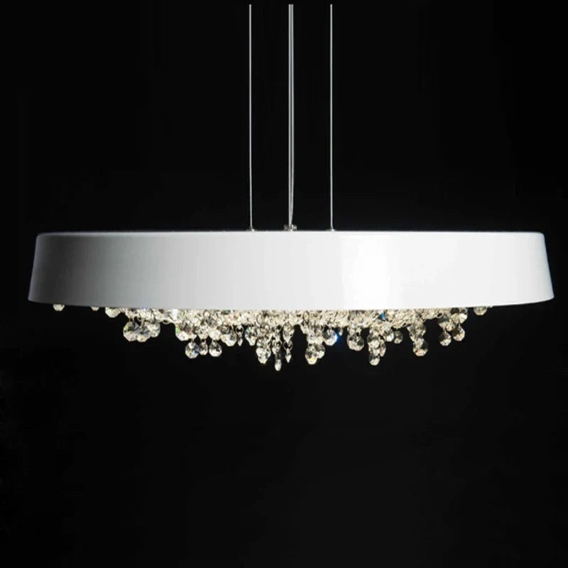 Chandelier in modern crystal black and white for interior decoration - view 6