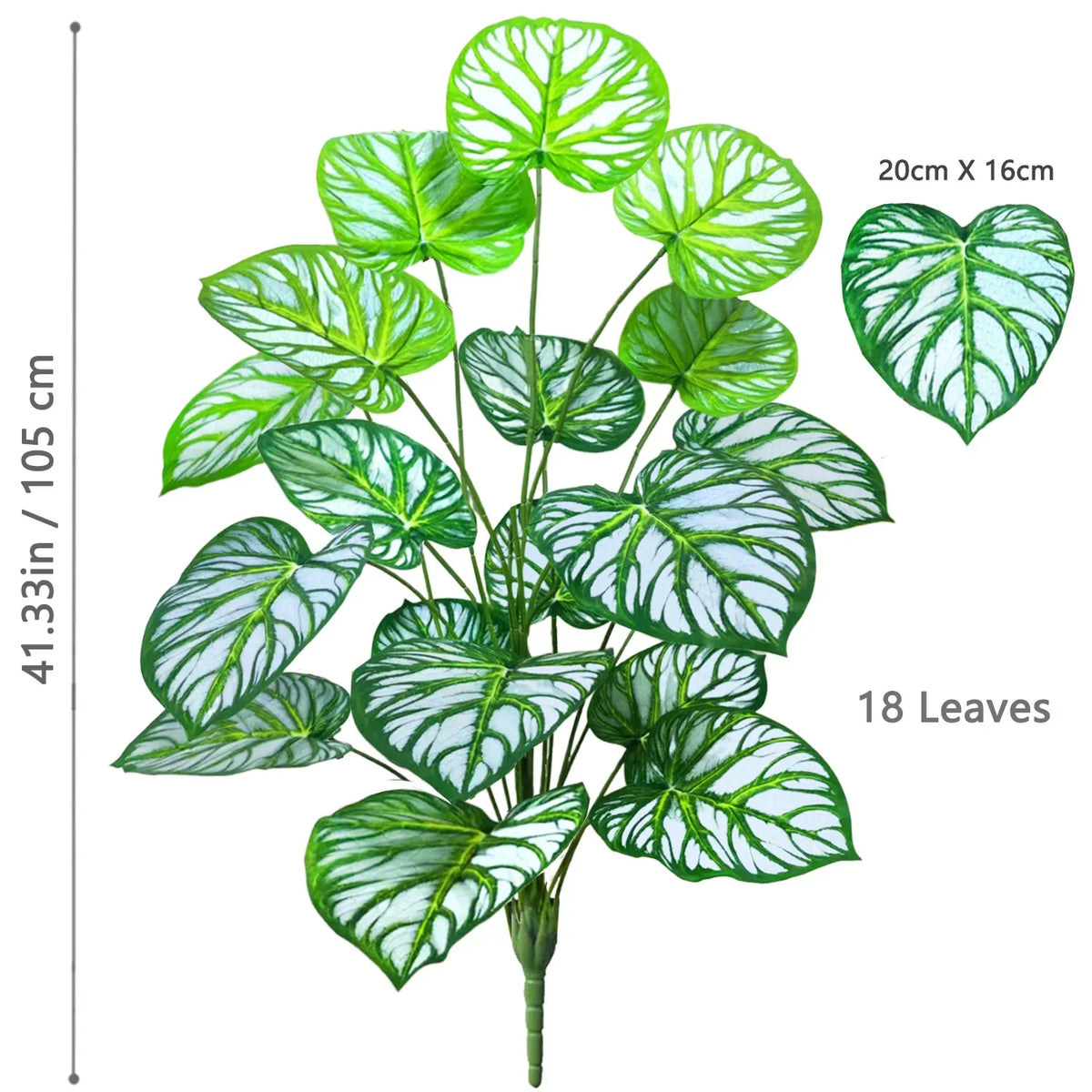 Artificial plant in pot apple leaf for interior decoration - LXY-18Y-105-T6