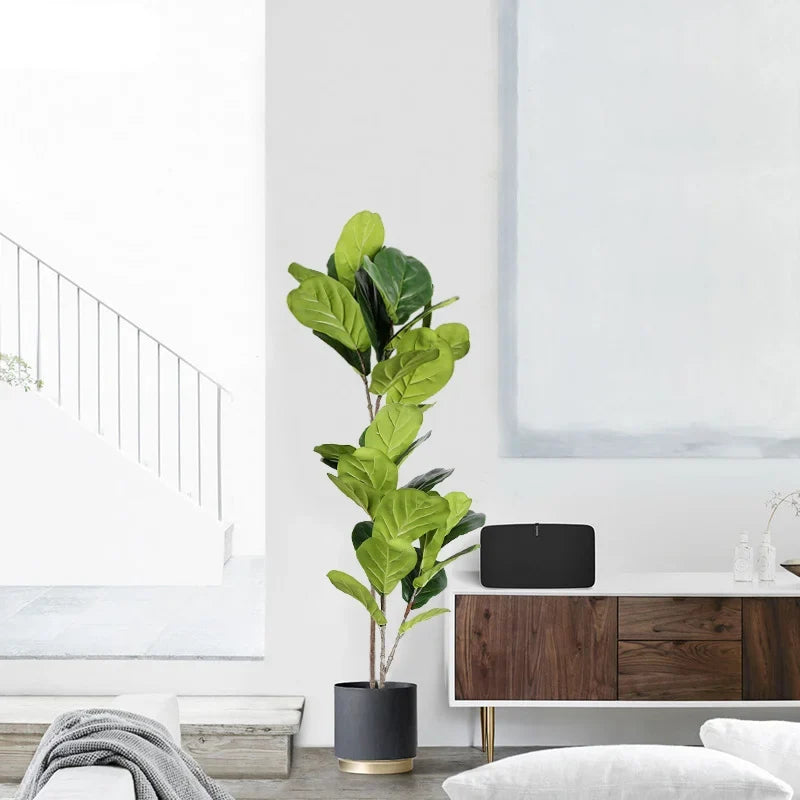 Artificial branches of ficus large leaves for outdoor decoration - view 3