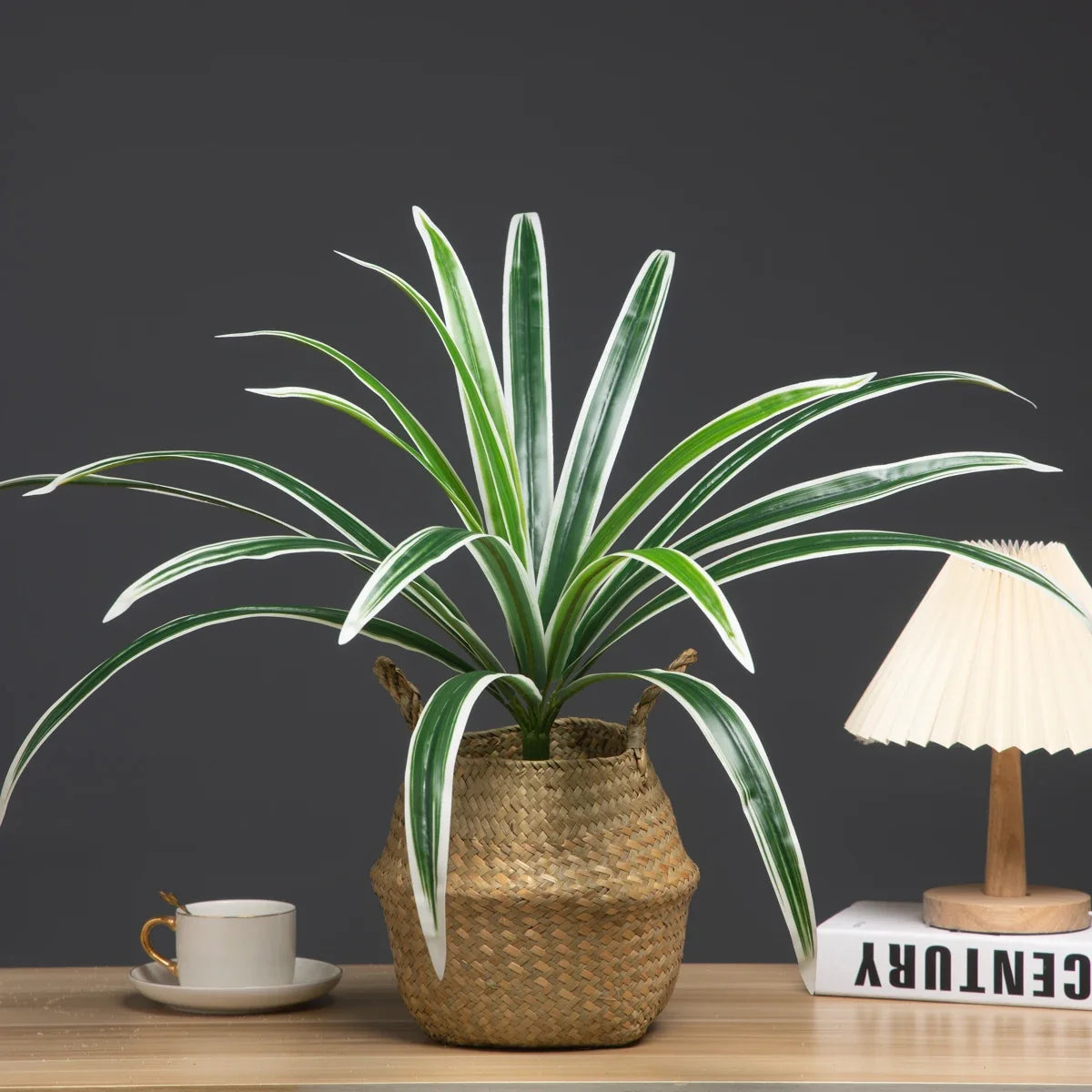 Artificial plants large orchid leaves for interior decoration