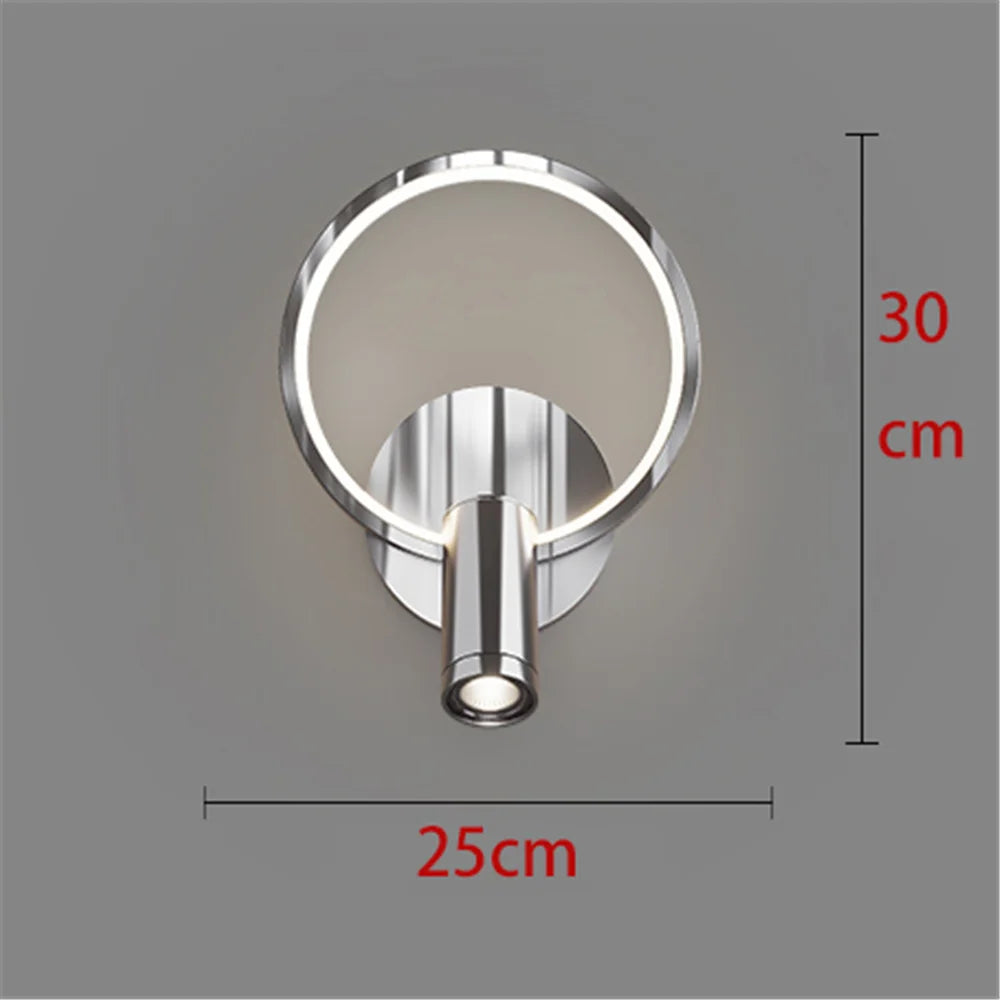 Modern LED wall sconce in chrome for interior design - Chrome Color 1 / Warm Light