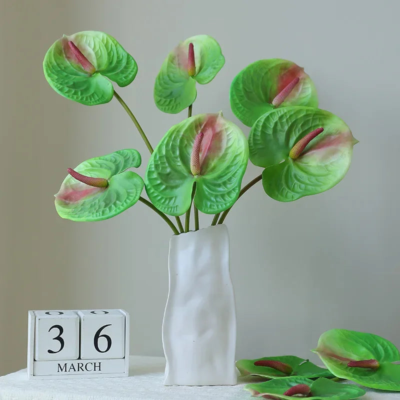 Garden decoration artificial leaves anthuriums for outdoors - view 4