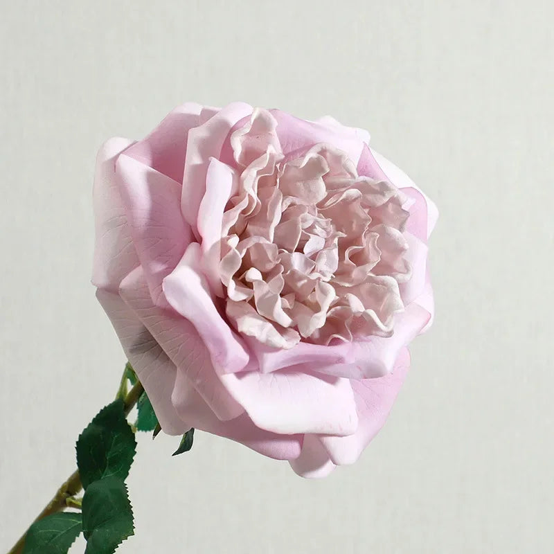 Realistic artificial latex flowers for elegant decoration - White Purple