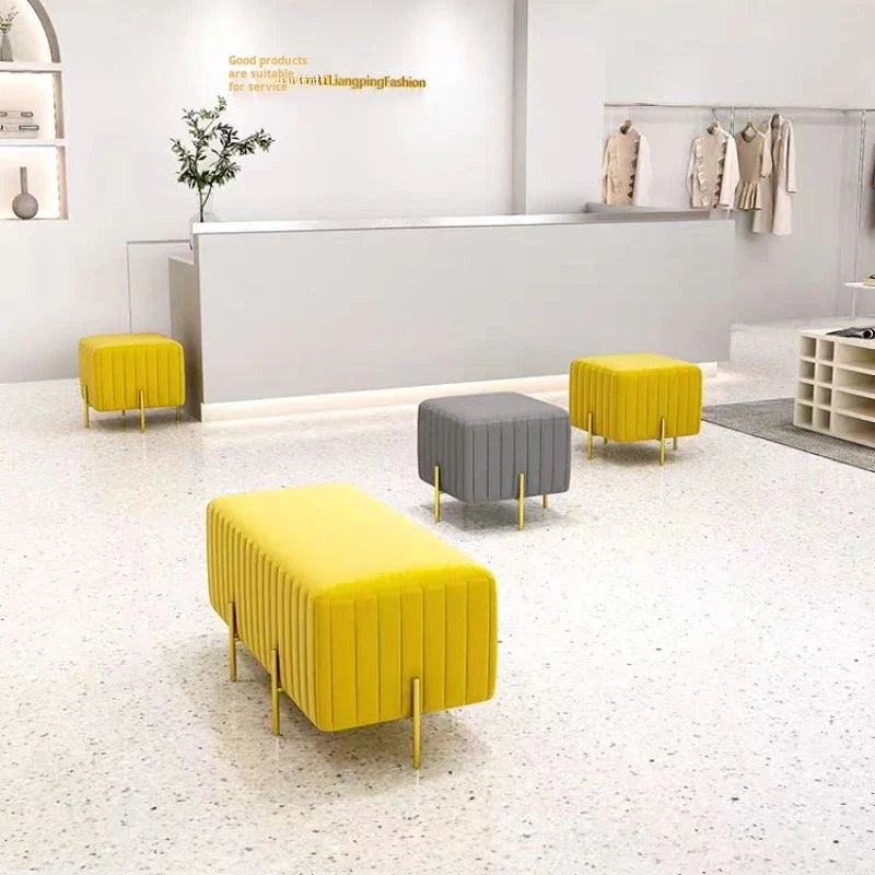 Multifunctional creative Nordic velvet bench for living room and bedroom - view 3