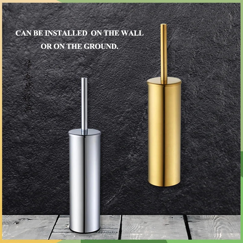 Stainless steel wall brush holder for cleaning and storage - view 2